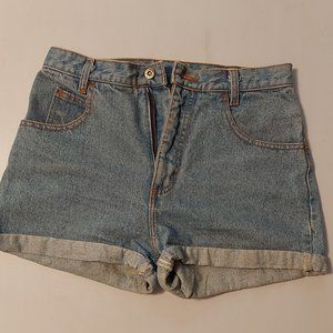 Cuffed Jean shorts